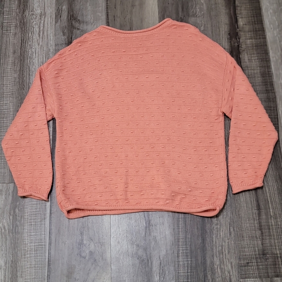 Garnet Hill Bobble Stitch Pullover Textured Sweater - Picture 5 of 12